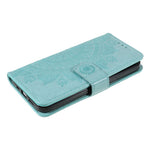 Stylish Imprinted Mandala Totem Pattern PU Leather Shockproof Flip Magnetic Case with Strap for iPhone 13 6.1 inch