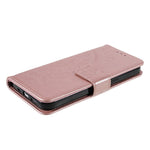 Imprinted Mandala Totem Pattern PU Leather Wallet Cover Slim Magnetic Shockproof Flip Case with Strap for iPhone 13 mini 5.4 inch
