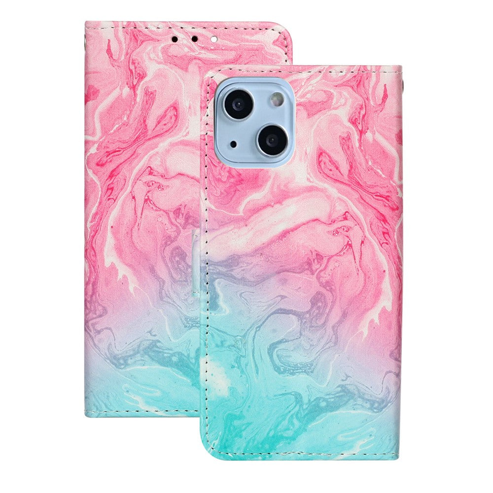 Pattern Printing PU Leather Wallet Design Phone Case Cover for iPhone 13 mini 5.4 inch