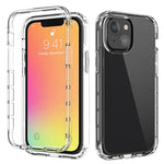 Fallskyddande transparent tonad färg klar TPU + PC-baksida för iPhone 13 mini 5,4 tum