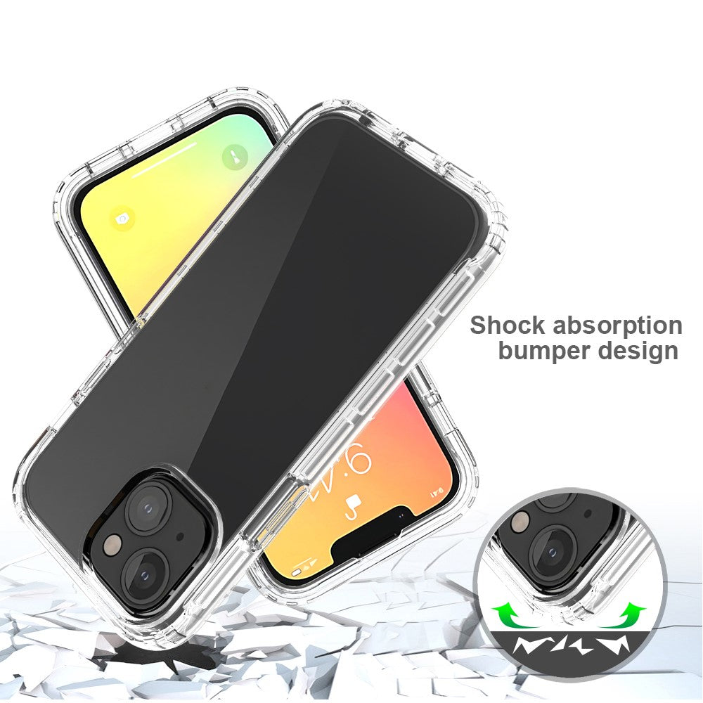Fallskyddande transparent tonad färg klar TPU + PC-baksida för iPhone 13 mini 5,4 tum