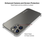 ENKAY HAT PRINCE Anti-Drop Ultra Clear TPU-skal med halkfri remsa på sidan för iPhone 13 Pro Max 6,7 tum