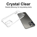 ENKAY HAT PRINCE Anti-Drop Ultra Clear TPU-skal med halkfri remsa på sidan för iPhone 13 Pro Max 6,7 tum