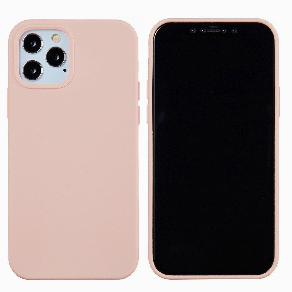 Flytande silikonfodral i enfärgat för iPhone 13 Pro Max 6,7 tum