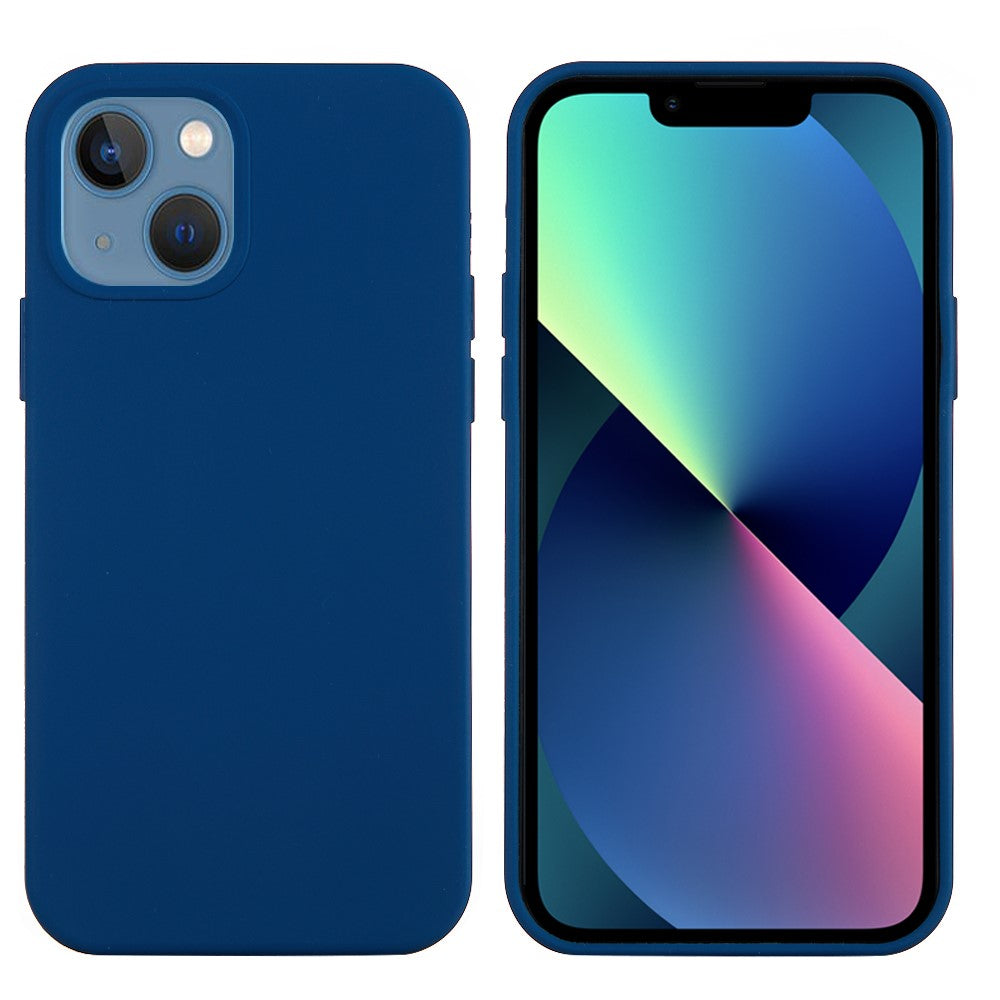 For iPhone 13 mini Liquid Silicone Phone Protective Case Back Shell