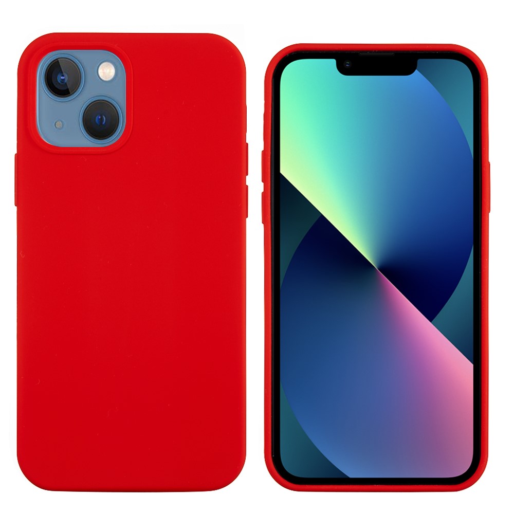 For iPhone 13 mini Liquid Silicone Phone Protective Case Back Shell