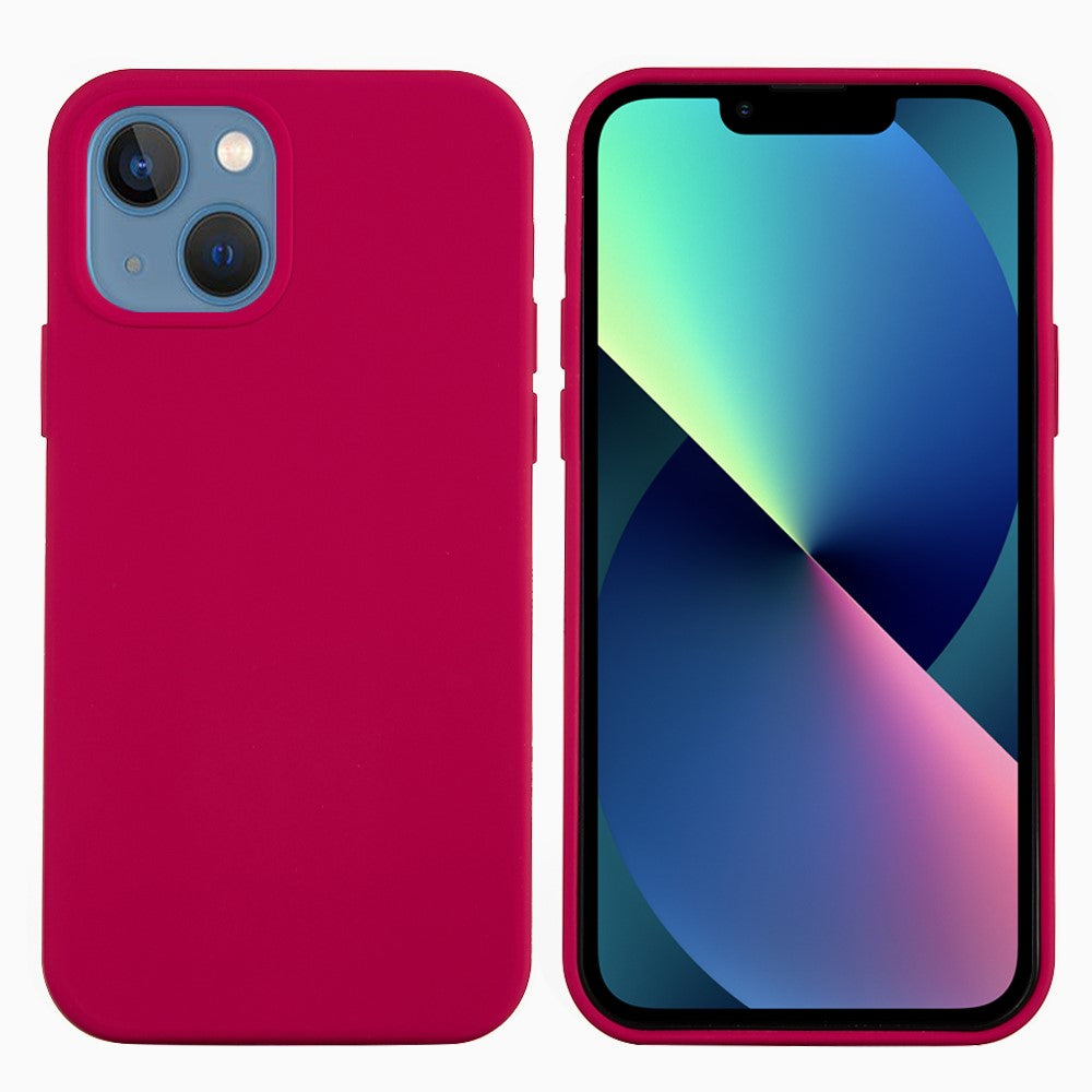 For iPhone 13 mini Liquid Silicone Phone Protective Case Back Shell