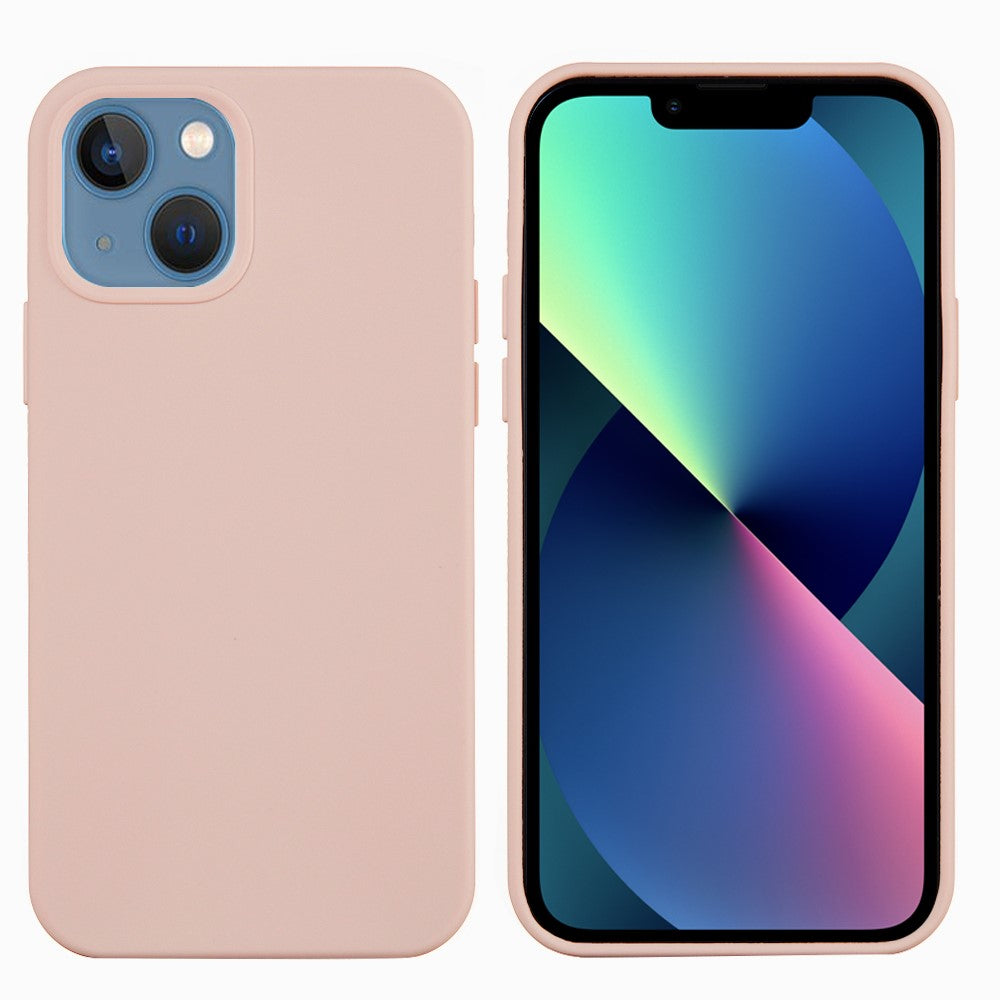For iPhone 13 mini Liquid Silicone Phone Protective Case Back Shell