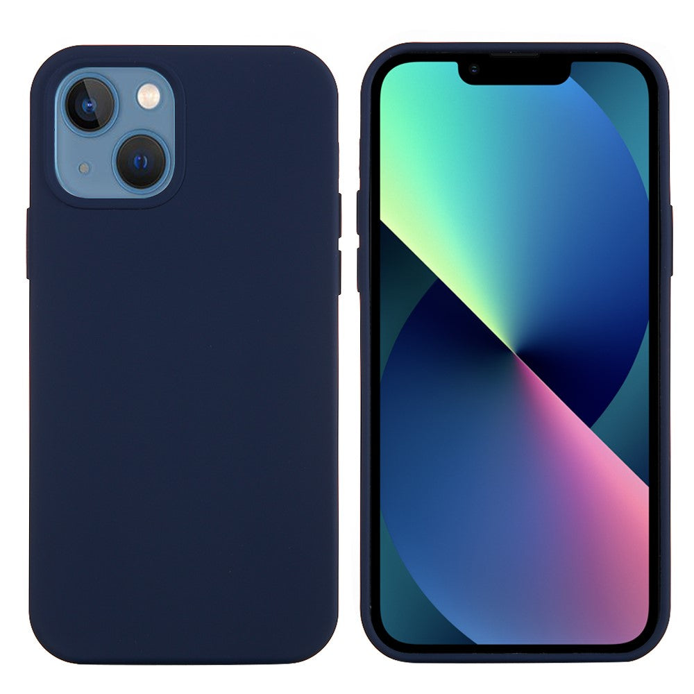 For iPhone 13 mini Liquid Silicone Phone Protective Case Back Shell