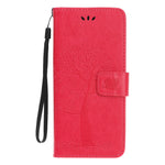 Wallet Stand Leather Case with Owl and Tree Imprinted for iPhone 13 mini 5.4 inch