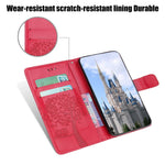 Wallet Stand Leather Case with Owl and Tree Imprinted for iPhone 13 mini 5.4 inch