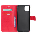 Wallet Stand Leather Case with Owl and Tree Imprinted for iPhone 13 mini 5.4 inch