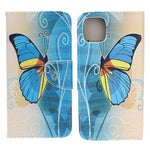 Cross Texture Pattern Printing Wallet Stand Leather Case Protector for iPhone 13 mini 5.4 inch
