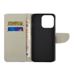 Pattern Printing Cross Texture Leather Case Wallet Stand Shell for iPhone 13 6.1 inch