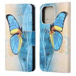 Pattern Printing Cross Texture Leather Case Wallet Stand Shell for iPhone 13 6.1 inch