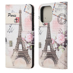 Pattern Printing Cross Texture Leather Case Wallet Stand Shell for iPhone 13 6.1 inch