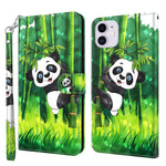 Cool 3D Pattern Printing PU Leather Magnetic Clasp Shockproof Stand Flip Cover with Strap for iPhone 13 mini 5.4 inch