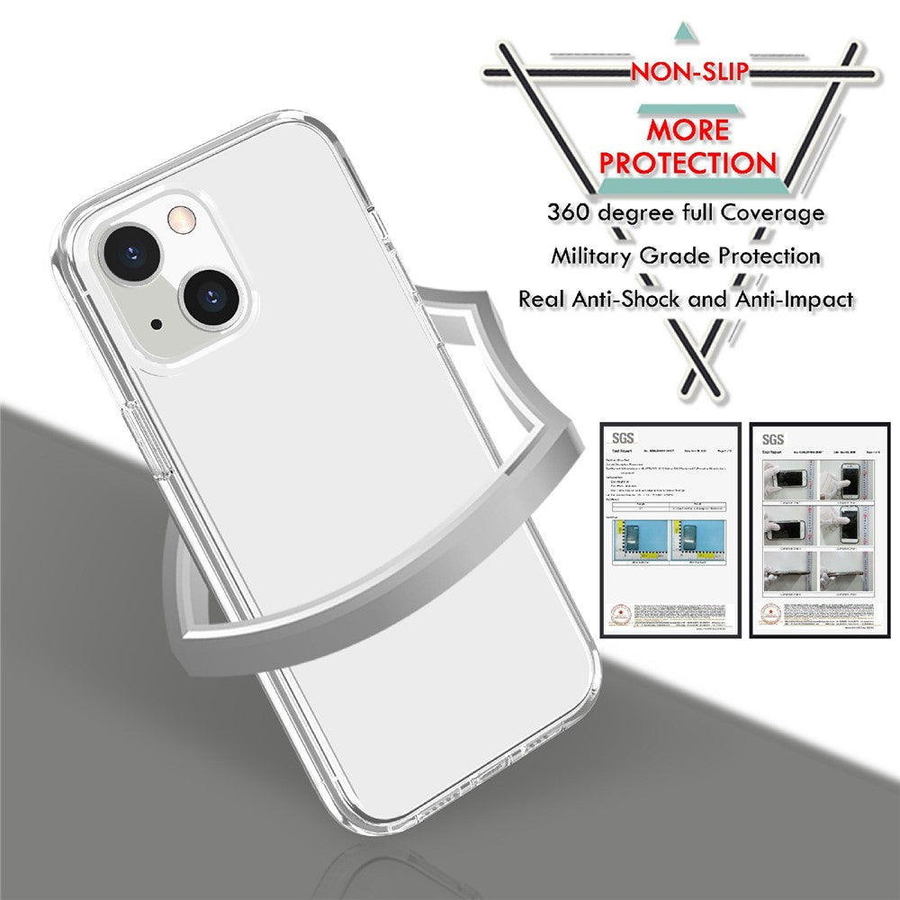 Transparent ridsefast PC+TPU cover til iPhone 13 6.1 tommer