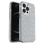 Glitter Bling Powder Phone Case for iPhone 13 Pro Max 6.7 inch, Soft TPU + PC Shockproof Scratch-resistant Cover