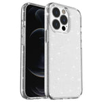 iPhone 13 Pro Max Genomskinligt Glitterpuder Glitter Glänsande Mjukt TPU + Hårt PC Bakstycke