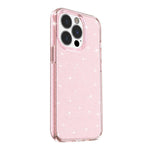 For iPhone 13 Pro Clear Bling Sparkly Powder Glitter Shiny Soft TPU + Hard PC Back Cover