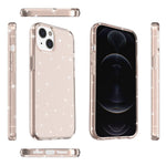 For iPhone 13 mini 5.4 inch Glittery Powder Design Back Cover Soft TPU + Hard PC Drop Protection Phone Case