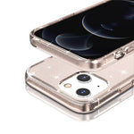 For iPhone 13 mini 5.4 inch Glittery Powder Design Back Cover Soft TPU + Hard PC Drop Protection Phone Case