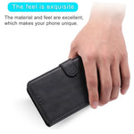 Anti-drop Stand Design Leather Wallet Cell Phone Cover Shell for iPhone 13 Pro Max 6.7 inch