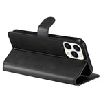 Anti-drop Stand Design Leather Wallet Cell Phone Cover Shell for iPhone 13 Pro Max 6.7 inch