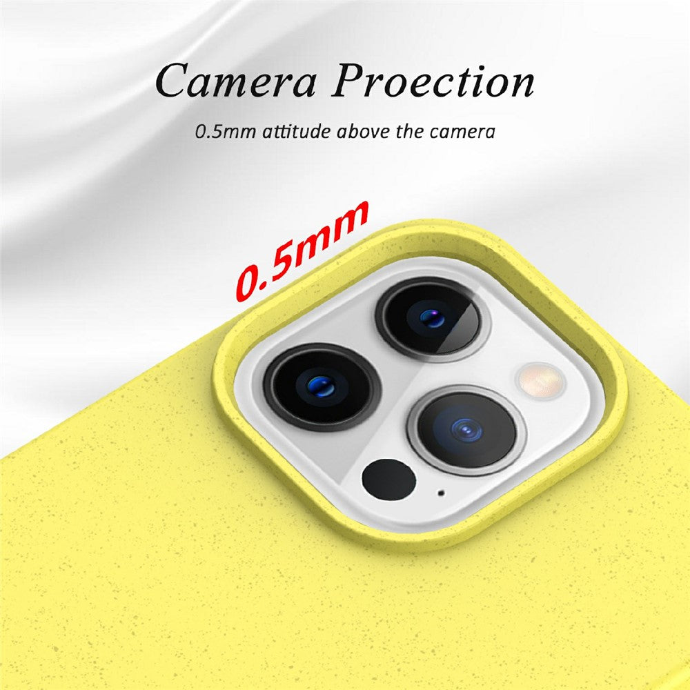 For iPhone 13 Pro Max 6.7 inch Starry Sky Series Starry Sky Series Shockproof Matte Case  Wheat Straw Anti-scratch TPU Protective Phone Cover