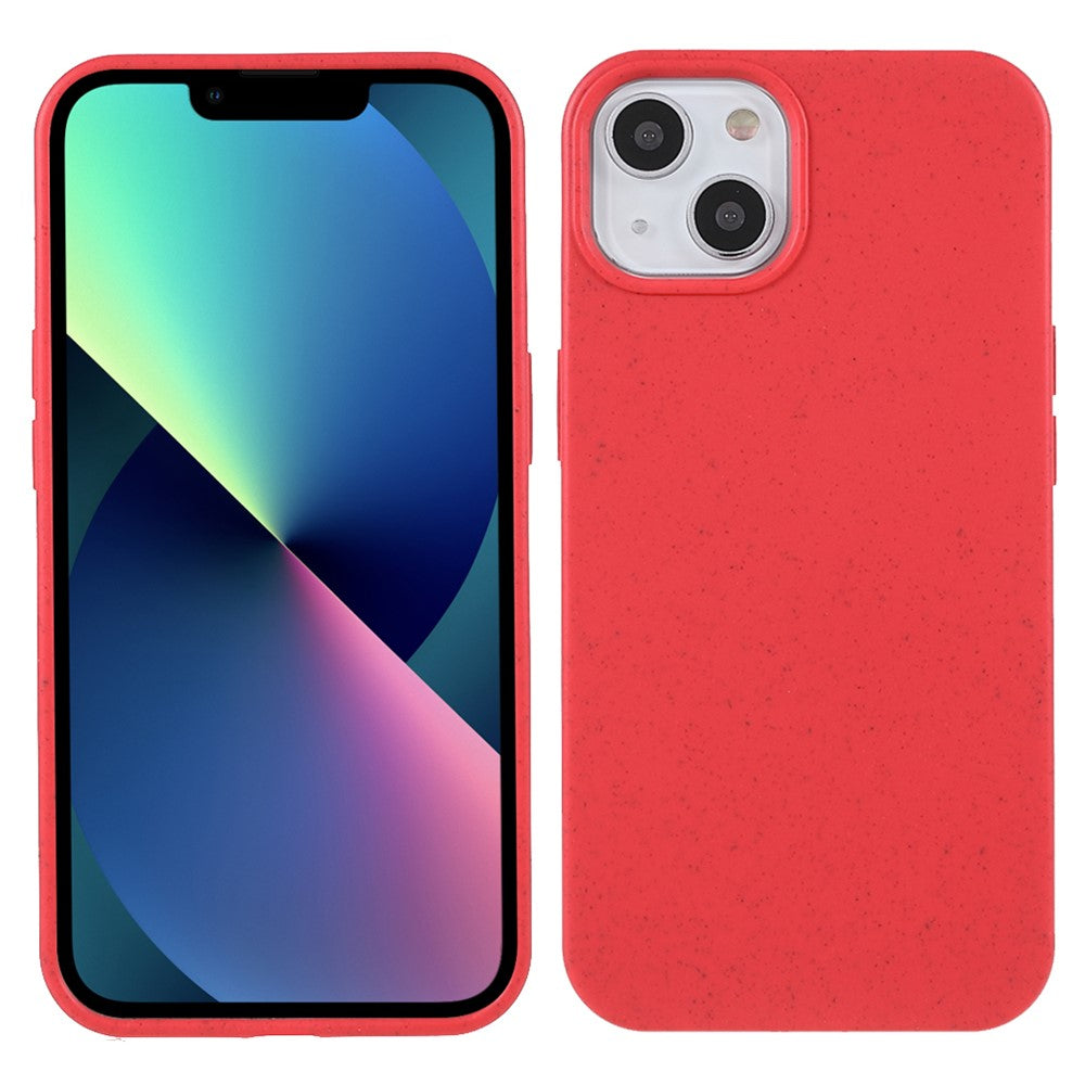 Starry Sky Series for iPhone 13 mini 5.4 inch Phone Case Drop-proof Wheat Straw Style TPU Protective Phone Back Shell
