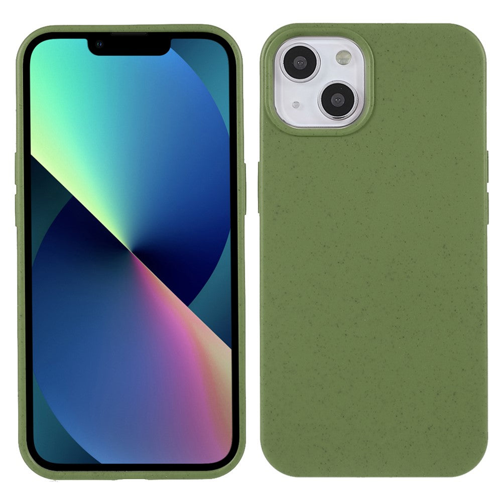 Starry Sky Series for iPhone 13 mini 5.4 inch Phone Case Drop-proof Wheat Straw Style TPU Protective Phone Back Shell