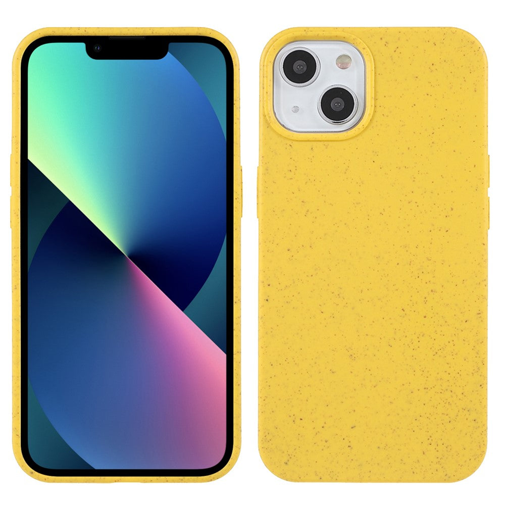 Starry Sky Series for iPhone 13 mini 5.4 inch Phone Case Drop-proof Wheat Straw Style TPU Protective Phone Back Shell