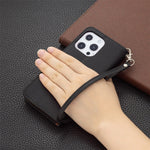 Full Cover Litchi Grain Magnetic Closure Leather Wallet Phone Case for iPhone 13 Pro
