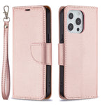 Full Cover Litchi Grain Magnetic Closure Leather Wallet Phone Case for iPhone 13 Pro