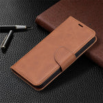 Solid Color PU Leather Wallet Cell Phone Case Shell with Stand for iPhone 13 Pro