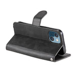 Drop-resistant Zipper Pocket Leather Wallet Phone Shell for iPhone 13 mini 5.4 inch