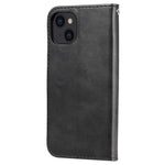 Fuld beskyttende lynlåslomme læderpung cover til iPhone 13 6.1 tommer