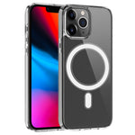 Plastic and Soft TPU Magnetic Case Support Wireless Charging Shockproof Shell for iPhone 13 Pro Max 6.7 inch