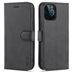 AZNS Velbeskyttet Wallet Stand Design Lædertelefoncover til iPhone 13 mini 5.4 tommer
