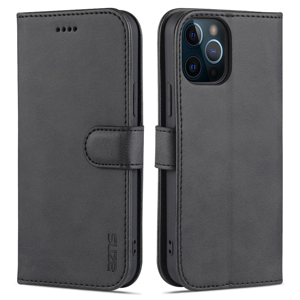 AZNS Velbeskyttet Wallet Stand Design Lædertelefoncover til iPhone 13 mini 5.4 tommer