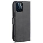 AZNS Velbeskyttet Wallet Stand Design Lædertelefoncover til iPhone 13 mini 5.4 tommer