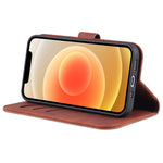 AZNS Velbeskyttet Wallet Stand Design Lædertelefoncover til iPhone 13 mini 5.4 tommer