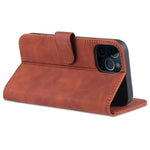 AZNS Velbeskyttet Wallet Stand Design Lædertelefoncover til iPhone 13 mini 5.4 tommer
