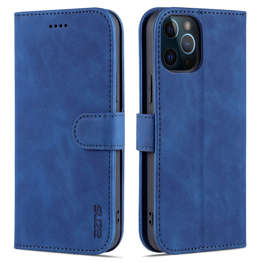 AZNS Velbeskyttet Wallet Stand Design Lædertelefoncover til iPhone 13 mini 5.4 tommer