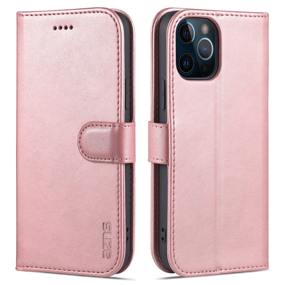 AZNS Velbeskyttet Wallet Stand Design Lædertelefoncover til iPhone 13 mini 5.4 tommer