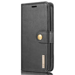 DG.MING For iPhone 13 Pro 6.1 inch Drop-resistant Anti-scratch Split Leather Wallet Detachable 2-in-1 Phone Shell