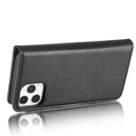 DG.MING For iPhone 13 Pro Max 6.7 inch Comfortable Hand Feeling Anti-scratch Split Leather Wallet Design Detachable 2-in-1 Phone Cover