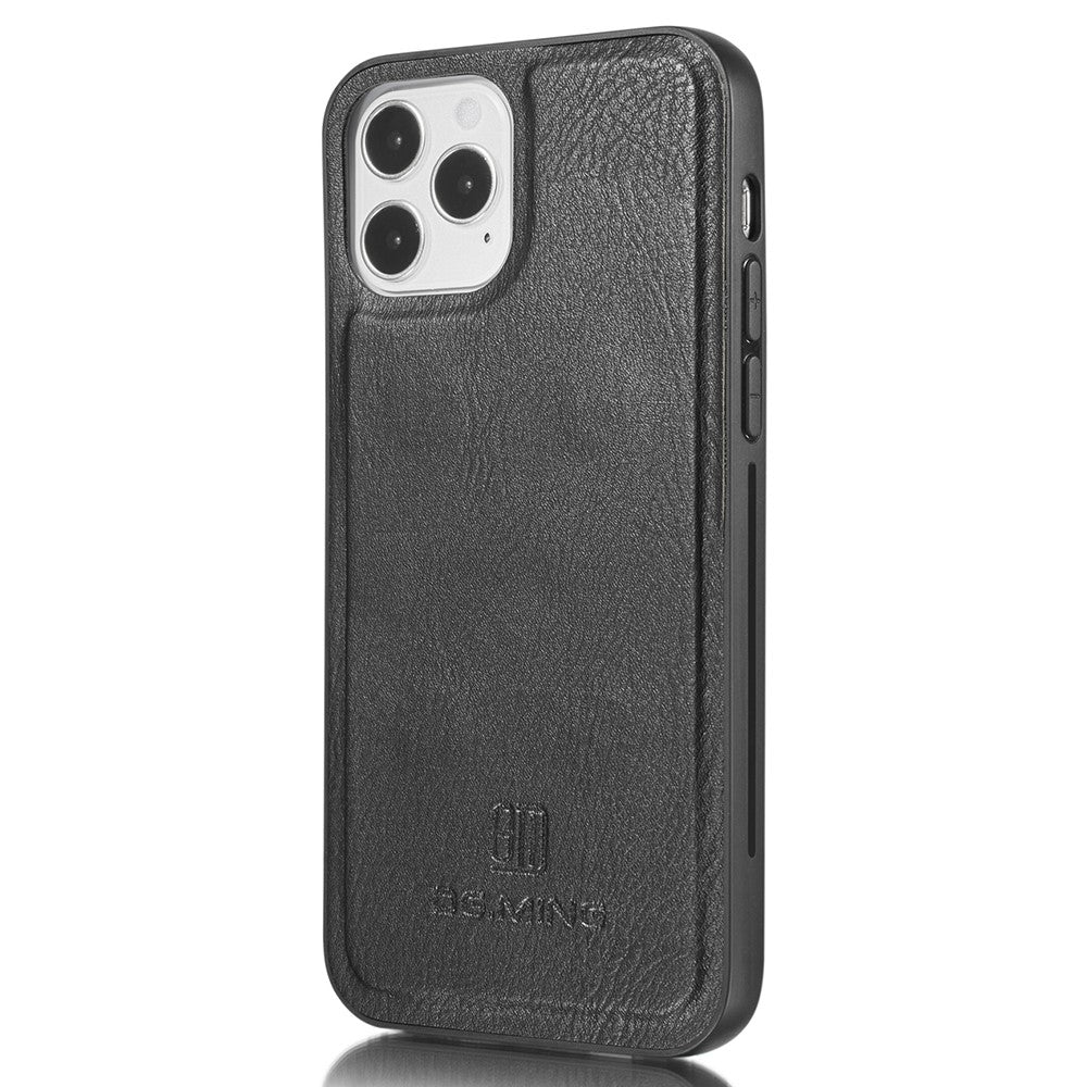 DG.MING til iPhone 13 Fuld Beskyttelse Anti-ridse Splitlæder Pung Aftageligt 2-i-1 Telefoncover