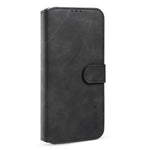 DG.MING Retro Style Leather Folio Flip Phone Cover with Wallet Stand Design for iPhone 13 mini 5.4 inch